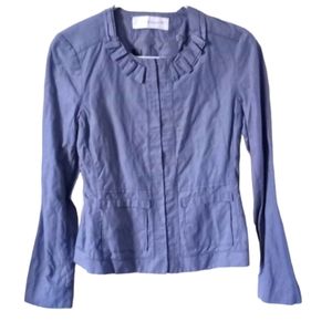 T Tahari womans size 4 light blue blazer top new with tags